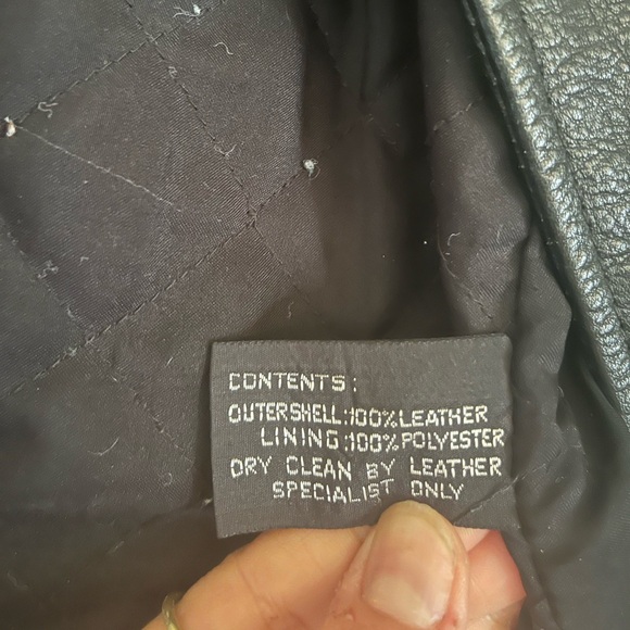 SOLD💔VTG 90s Baddie Black Leather Minimalist Model Off Duty Double Breasted Coat - Picture 5 of 8